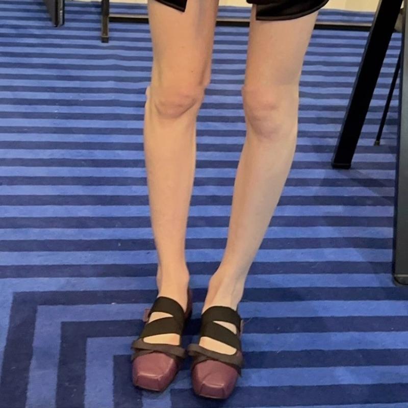 Mode Damen Schwarze Abendschuhe 2024 Riemchen Ballerinas Eckige Zehenpartie Schwarz Flach Damen Sommerschuhe Heißer Verkauf Koreanischer Stil