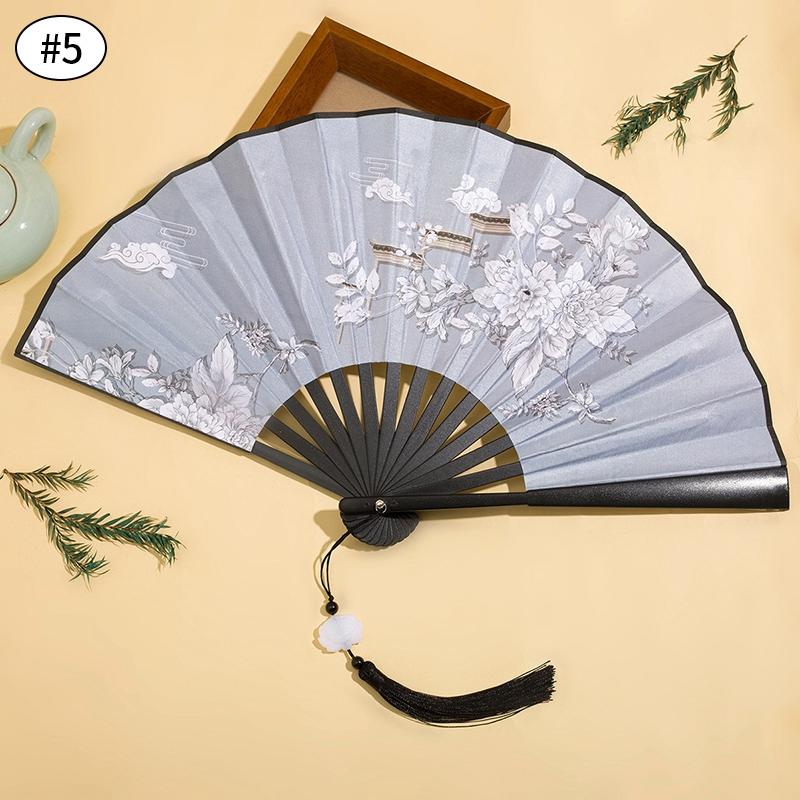 Chinese Style Folding Fans Bamboo Handheld Fans Vintage Hand Holding Fans For Wedding Party Gifts Dancing Props Wall Decoration