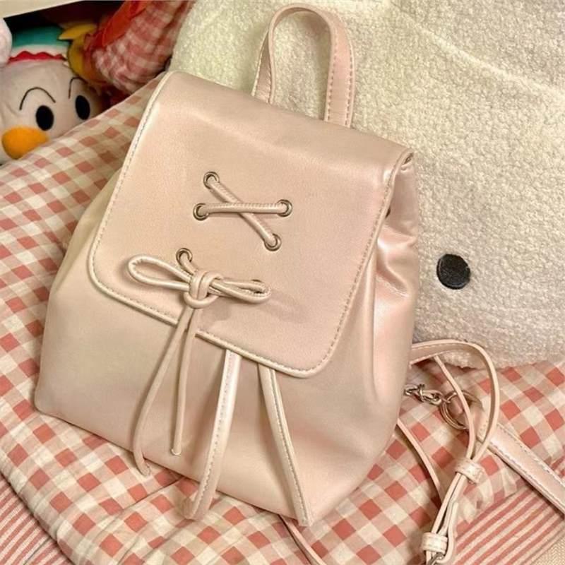 

Универсальный милый рюкзак в балетном стиле, новинка 2024 года, нишевый дизайн, темпераментная сумка принцессы, рюкзак для колледжа