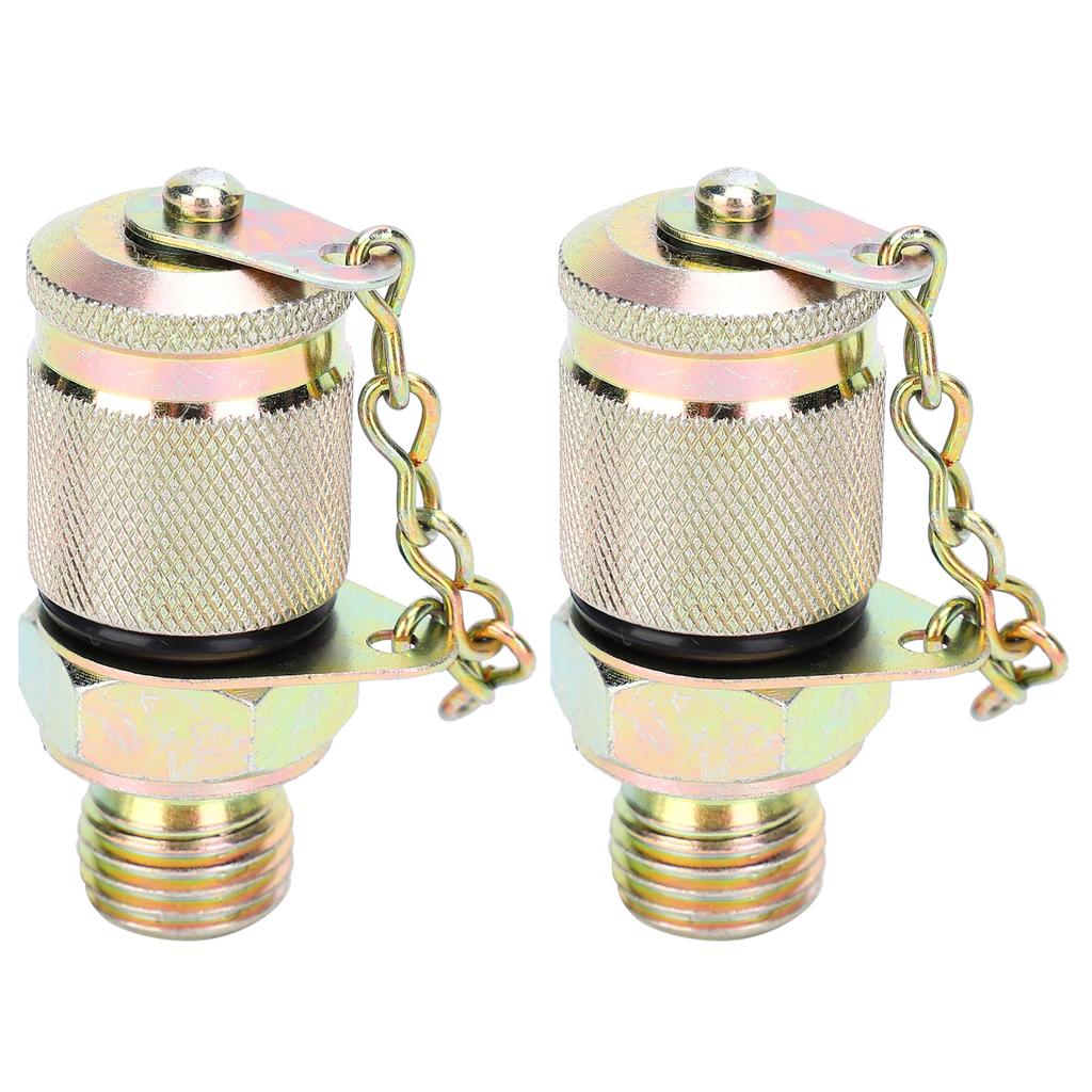 2 Stück Hydraulik-Testadapter Hochdruckschlauchanschluss Messpunkt Kupplungswerkzeug M10 x 1-M12 x 1,25