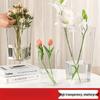 Large Transparent Glass Cylindrical Flower Vases (10-Pack)