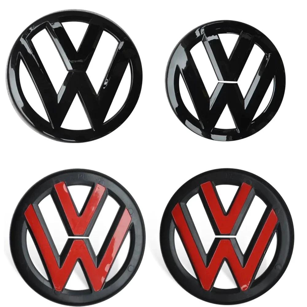 For VOLKSWAGEN VW 2Pcs Car Front Grill/Rear Emblem Lid Covers Logo Sticker For Volkswagen VW GOLF 5 6 7 8 MK5 MK6 MK7 MK8 POLO S