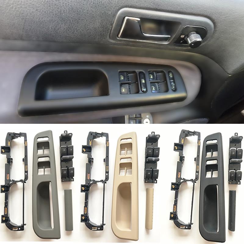 Door Pull Grab Handle HANDLE IDE DOOR PANEL HANDLES Window Master Control Switch Panel For VW golf 4 MK4 1998-2004 Driver’s w