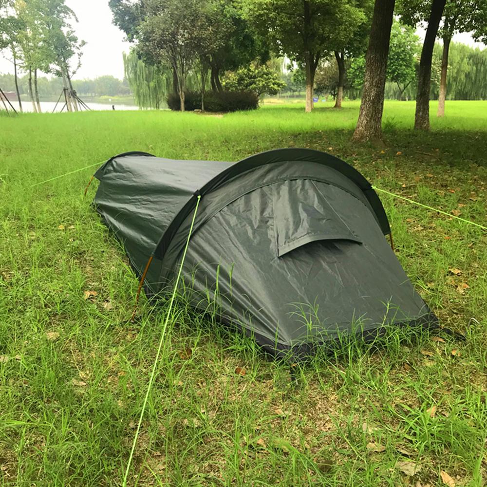 Backpacking Tent Ultralight Outdoor Camping Sleeping Bag Tent Portable Single Person Tent Sleeping Bag Car Travel Equipment