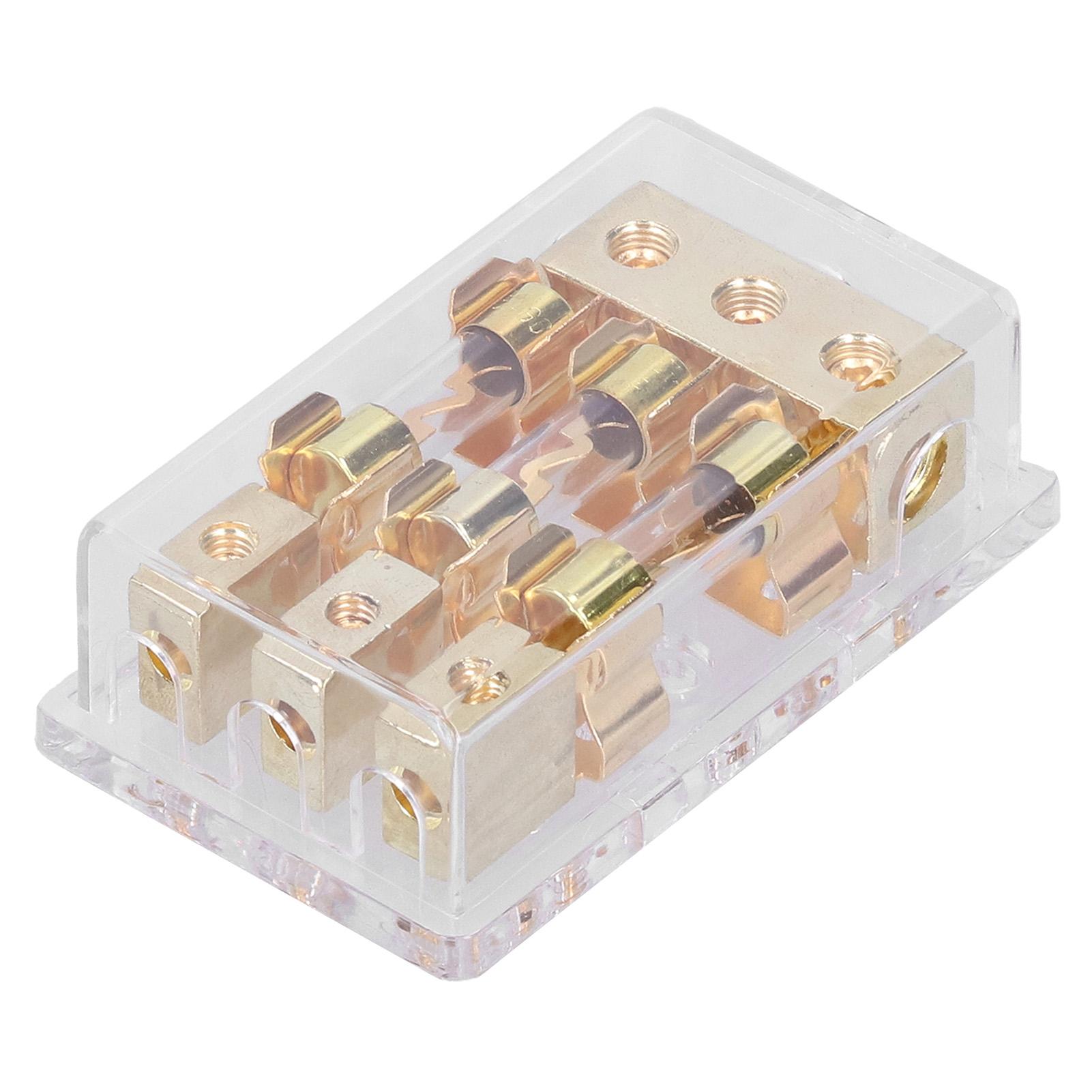 

Блок предохранителей на 3 выхода 1x0GA вход 3x4GA выход Распределительный блок для модификации автомобильной, яхтенной, стерео аудиосистемы