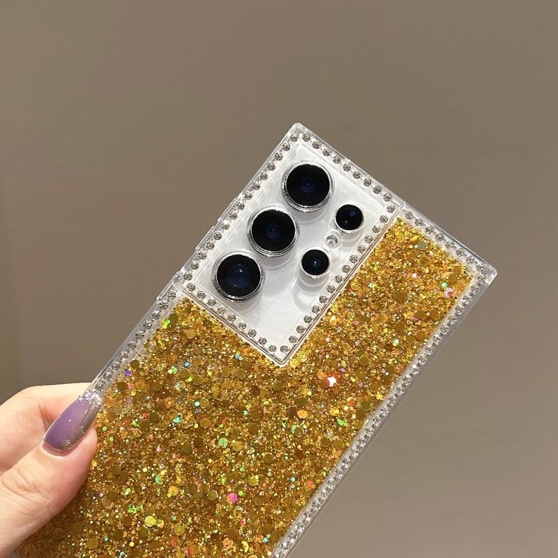 Luxury Shiny Diamond Glitter Sequins Case For Samsung S25 Edge S24 Plus S23 S22 S21 Ultra S20 FE A56 A36 A26 A16 A14 A15 Cover