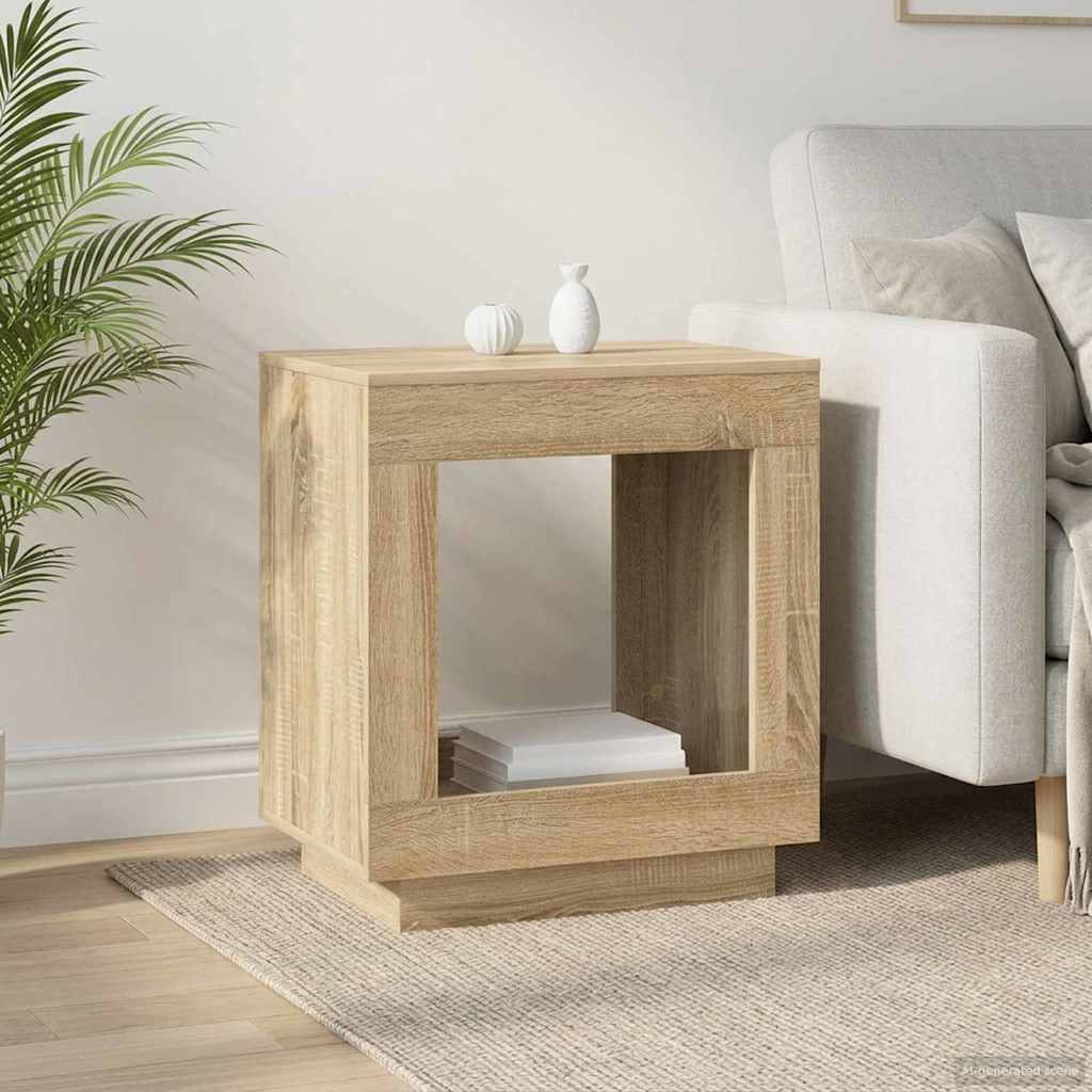 Side Table Sonoma Oak 60 x 40 x 65 cm Particleboard