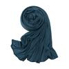 Light Cotton Monochrome Scarf Wrap With Stretch Breathable Fabric For Casual Wear