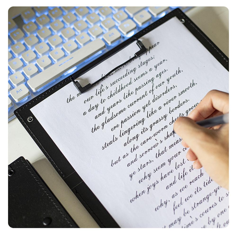 Nursing Clipboard Foldable Handheld Folders Portable Writing Board 3 Layers Secure Paper Grip for Ducuments for Doctors Students