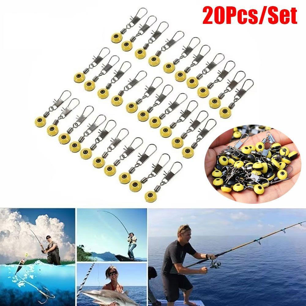 

20Pcs/Set 32mm Fishing Float Bobber Stop Swivel Space Beads Stopper Fishing Accessories