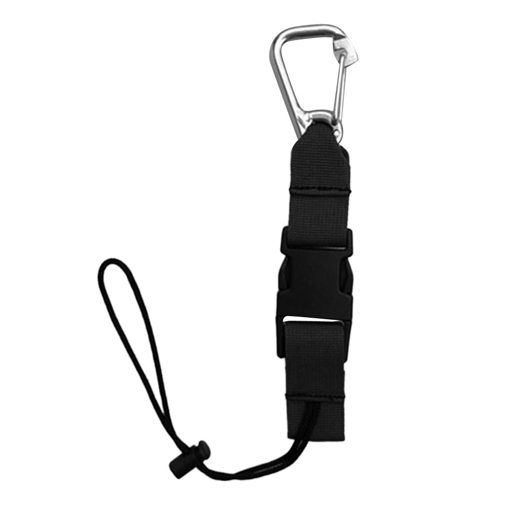 Heavy Duty Scuba Diving Camera Lanyard with Webbing Strap and Quick Release Buckle Underwater Torch Clip Accessories