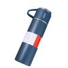 500ml Stainless Steel Vacuum Flask Set Portable Insulated Bottle with 3 Lids for Outdoor Travel
