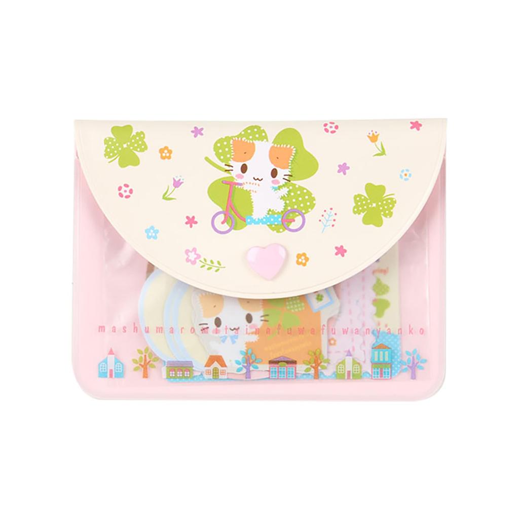Sanrio Sticker Case Set Cat Fluffy Cat Like Marshmallow 466573 & (Sanrio Club)