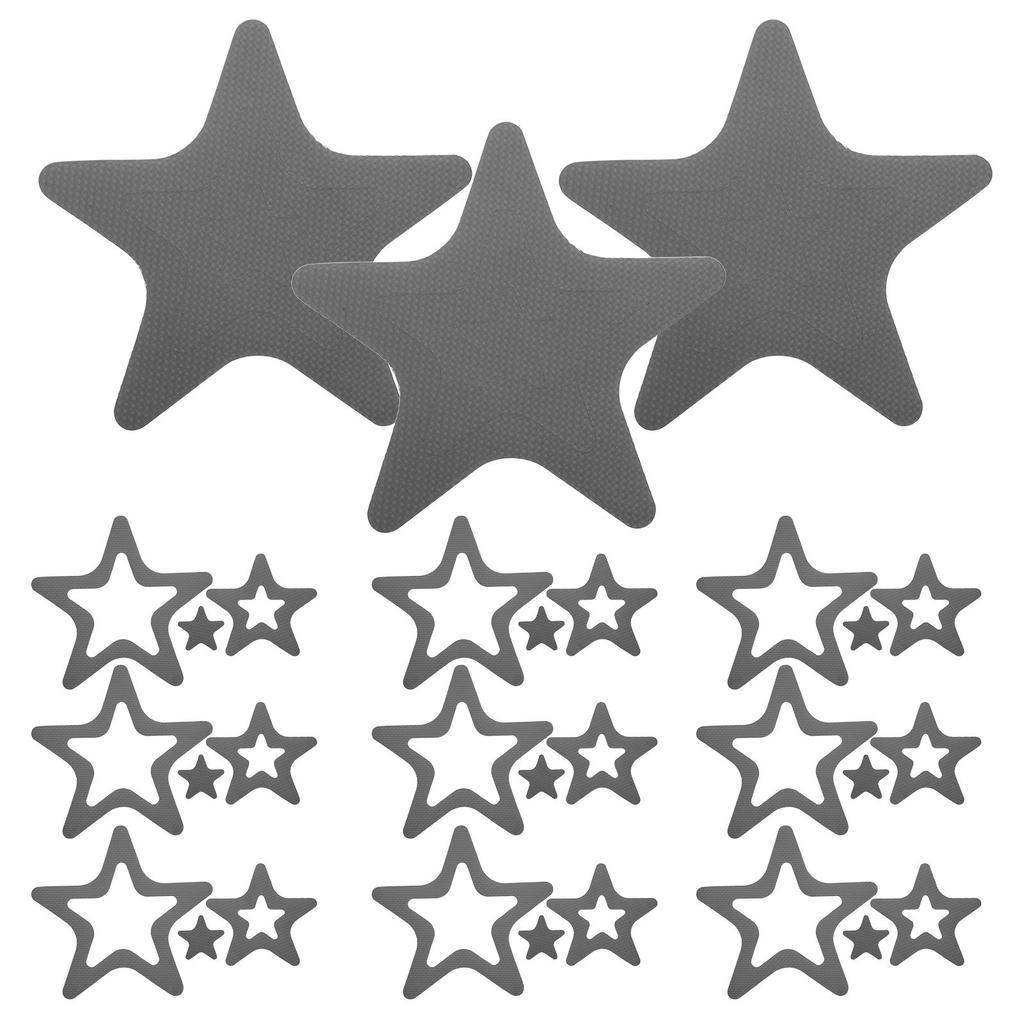 12Pcs Non-Slip Bathroom Floor Stickers Star Shape Waterproof Bathtub Decals Self-Adhesive Shower Grip Stickers Anti Slip Tub