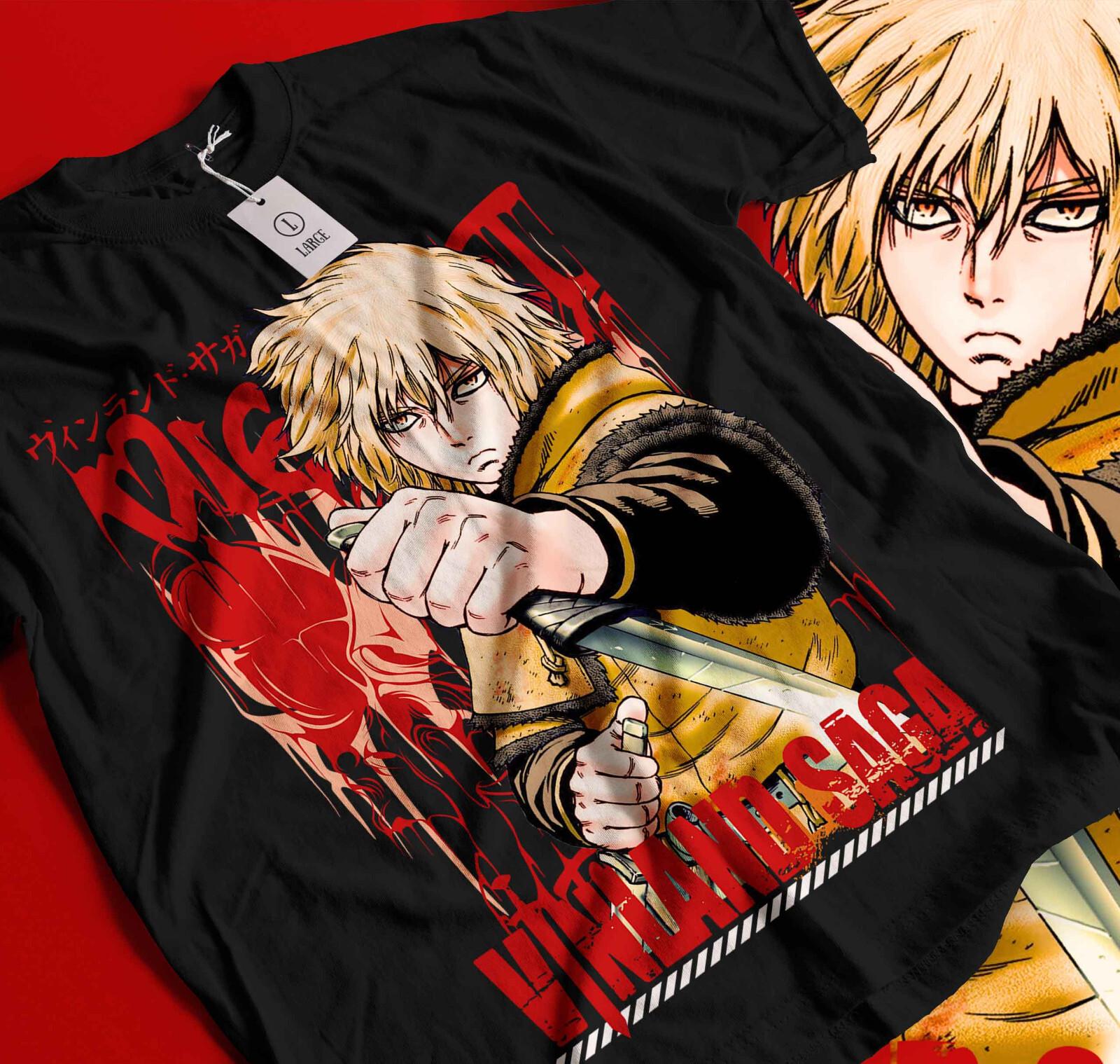 

Футболка Vinland Saga, Футболка Торфинна, Винланд, Аскеладд, Манга Черная Футболка 146 M