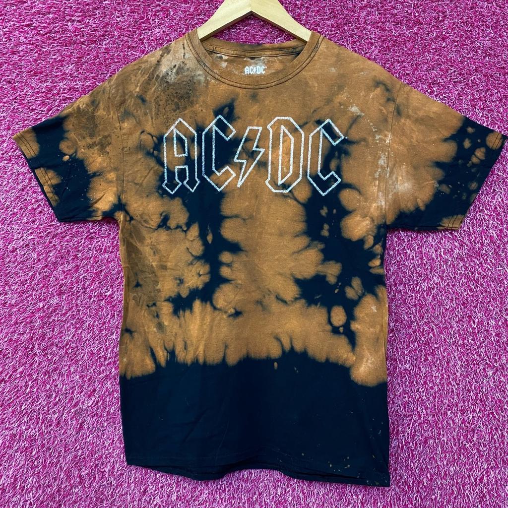 AC/DC Tie Dye Rock Band Sleeveless T-Shirt