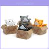 Paper Box Chis Sweet Home Cartoon Pvc Cat Figurine Garden Dcor For Plant Enthusiasts