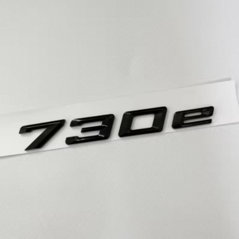 

3D ABS Car Trunk Words Letters Logo Badge Emblem Decals Sticker For BMW 7 Series 730e 740e 745e 750e 760e F01 F02 G11 G12
