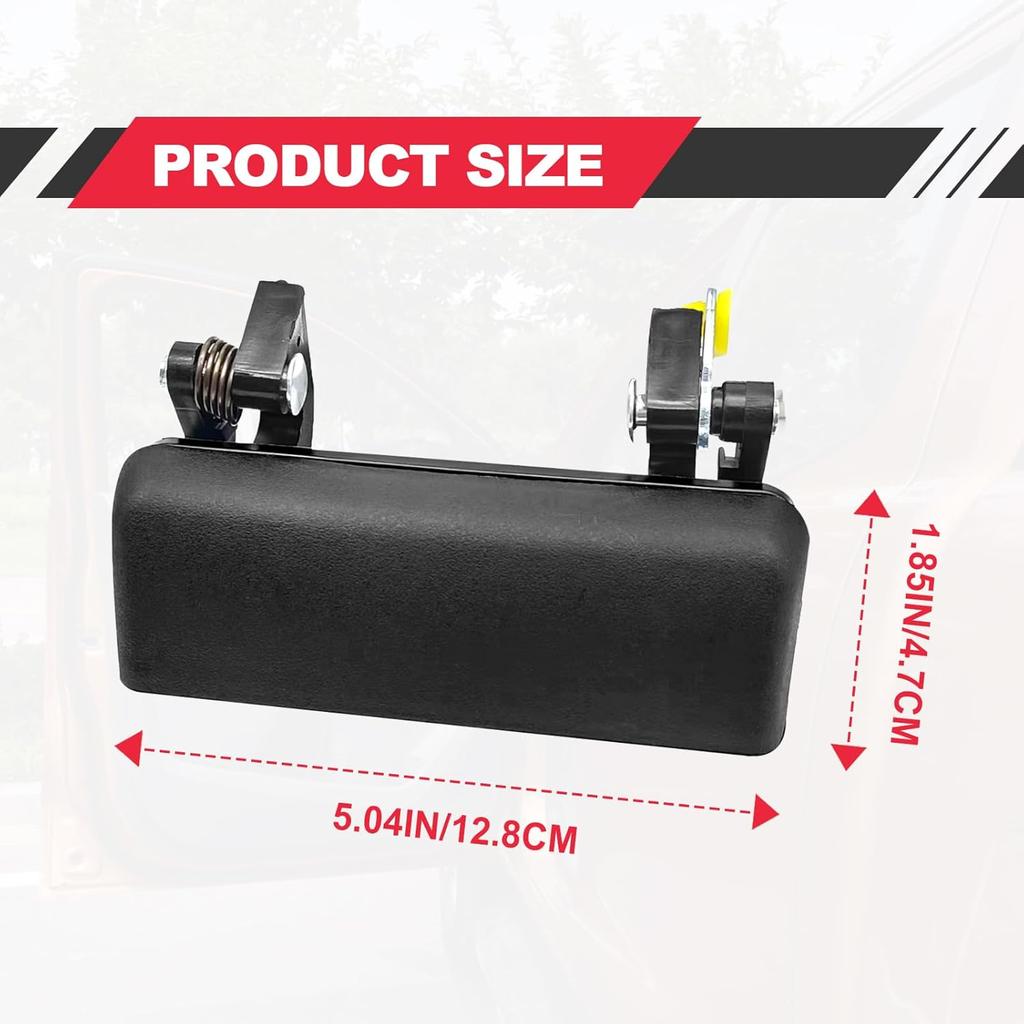 Exterior Door Handle Front Left Driver Side, Replacement For Ford Ranger 1993-2003; Mazda B2300 B2500 B3000 B4000 1994-2000 Replaces #90022,