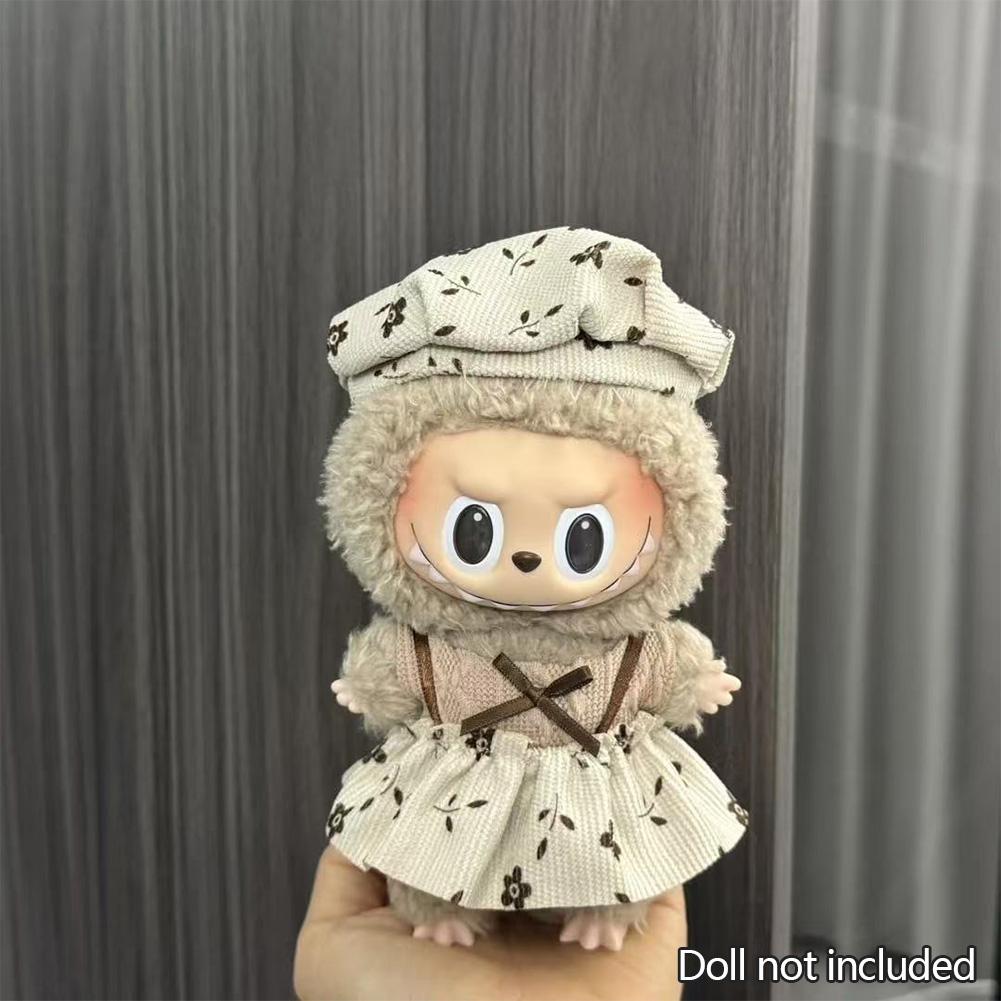 Pro 17 cm Labubu Oblečení pro panenky Módní Oblečení Mikiny Oblečení pro panenky Barevně sladěné Mikiny Panenky Doplňky Roztomilé dekorace Malé utěrky
