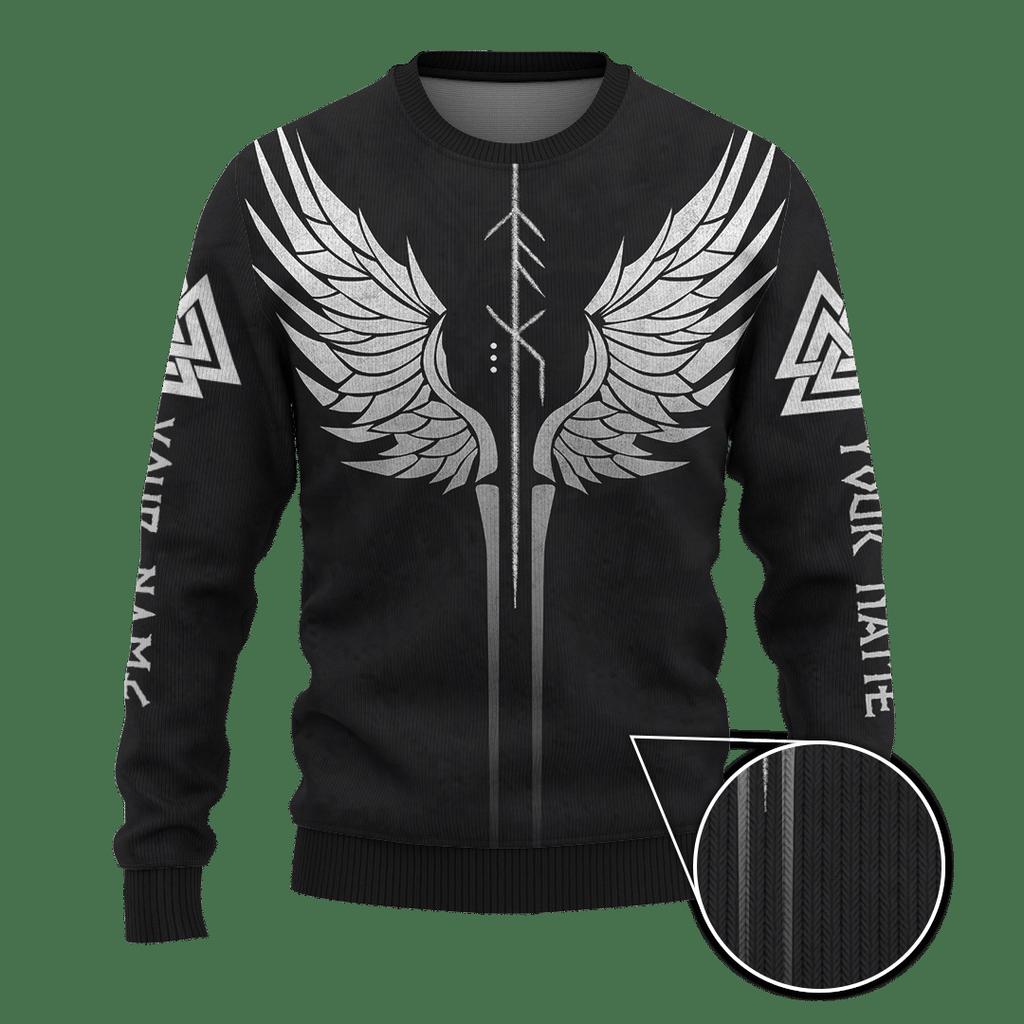 Herren Rundhals Pullover Sweatshirt Stil 3D Digital Tattoo Gedrucktes Langarm Basic Shirt