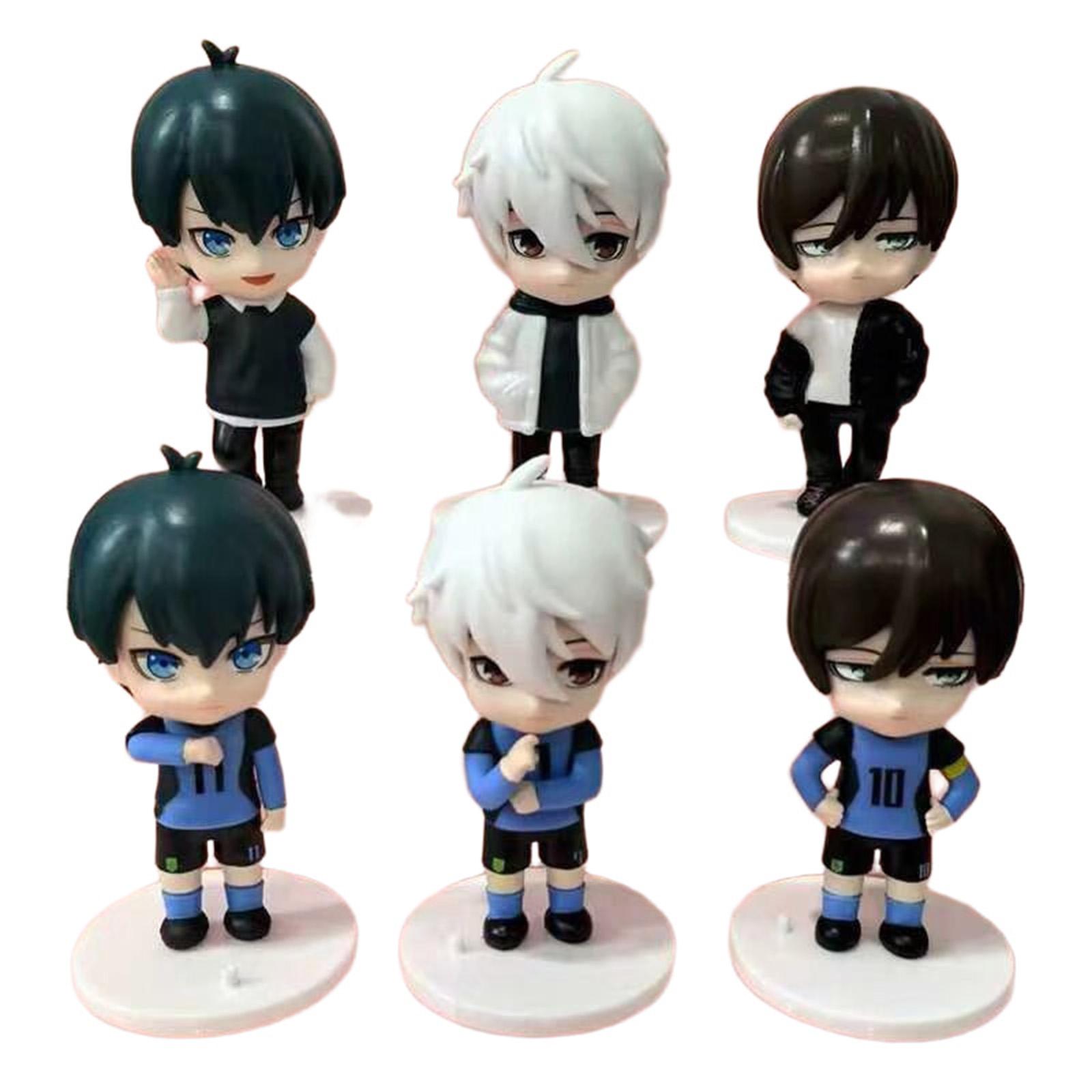 

6ps Universal 3.9 Inch Cartoon Figurine , Suitable For Home Décor , Car Dashboard Decoration , Cute Collectibles , Or Gaming Character Statues. One Size