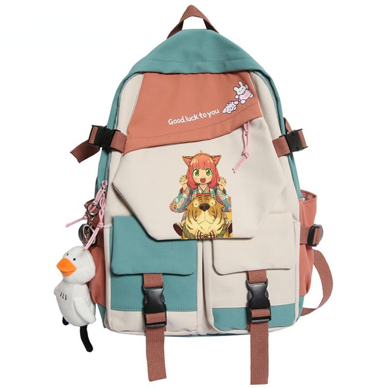 Backpack, Spy Play House, Large-Capacity Youth Schoolbag Outdoor Travel Bag Around Animation