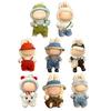 17cm Doll Clothes Set Hat Overalls Doll Outfit Playtime Doll Attire Easy Dressing Fashion Accessories