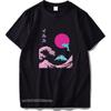 Retro Aesthetic Iruka Tee With Japanese Writing TShirt Digital Print Cotton Soft Sweat Eu Size