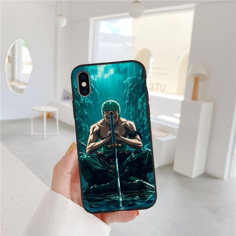 FM45 One Piece Zoro Soft Shell Phone Case for Redmi Note 13 14 Pro+ Plus A3 A3X 13X 13C 13R 14S 14C 14R
