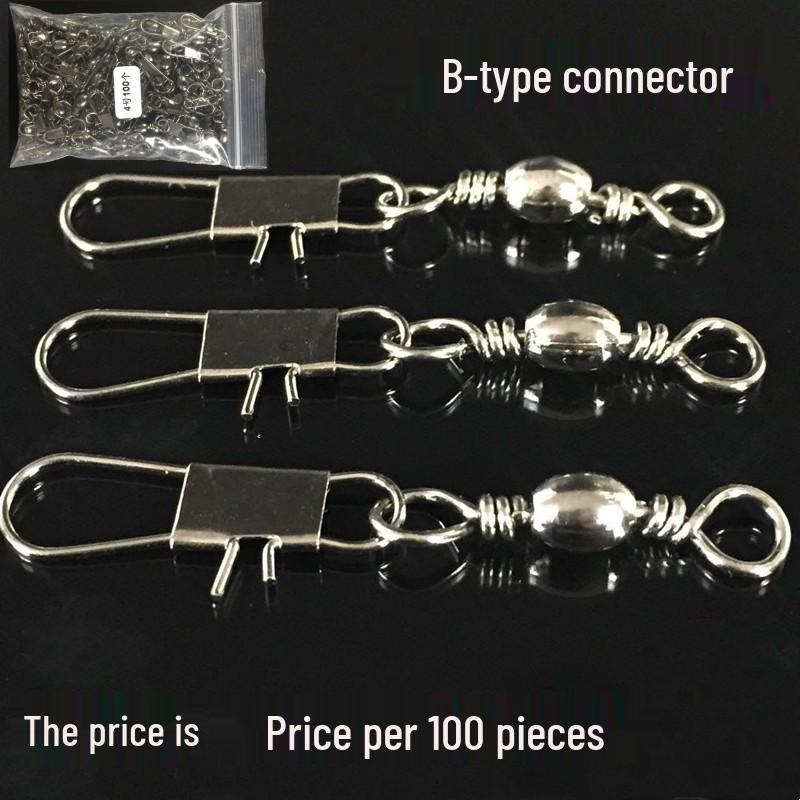 

Американський вертлюжок-вісімка чорний нікель, рибальський з єднувач, рибальська снасть #12 (per pack)