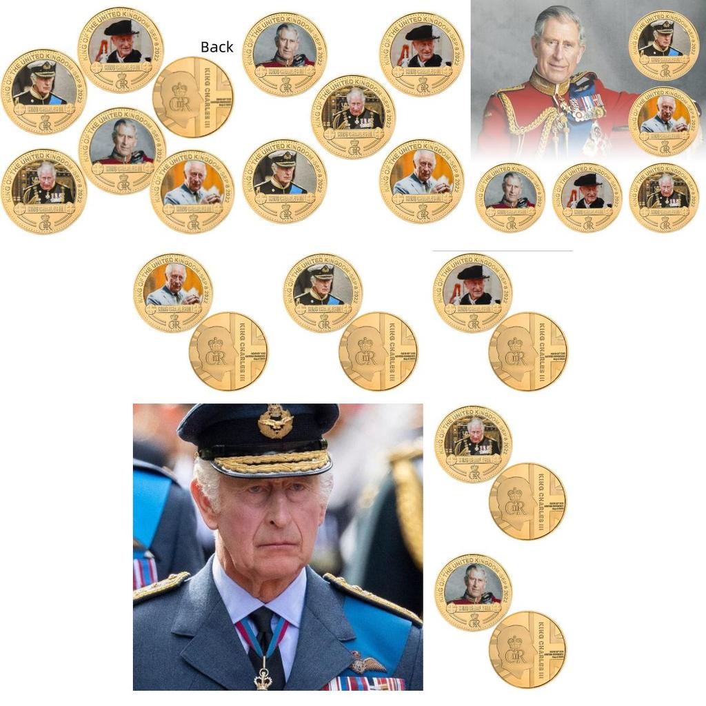 Stunning British King Charles Commemorative Coin Collection In Gift Box