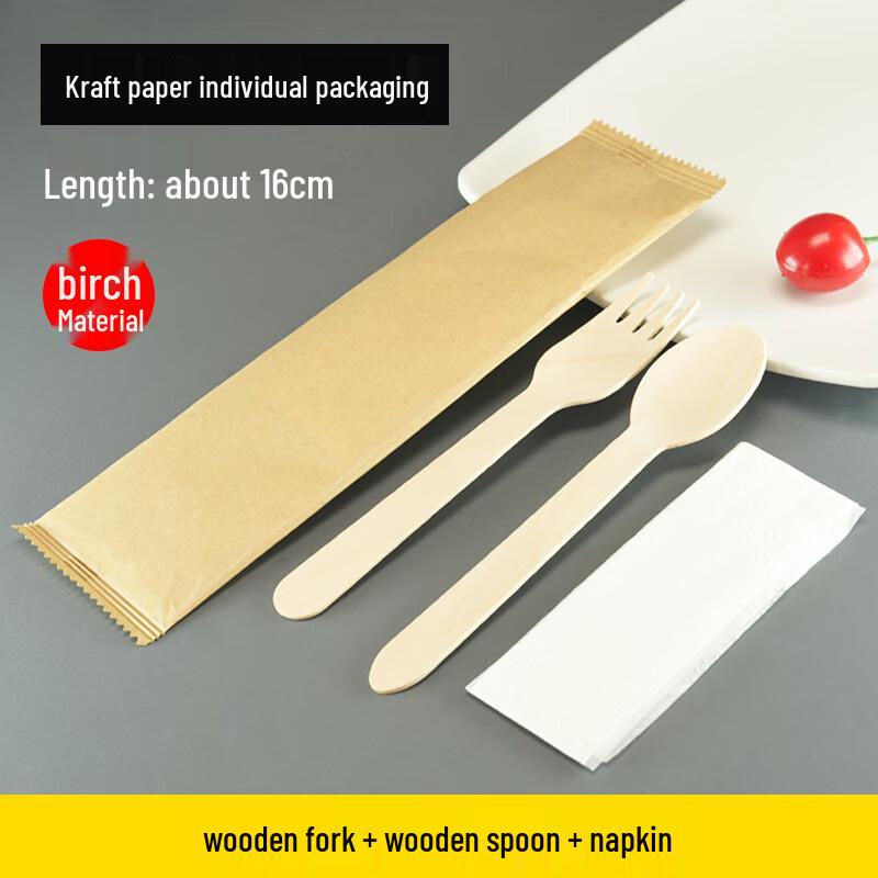 Eco-Friendly Degradable Disposable Cutlery Set