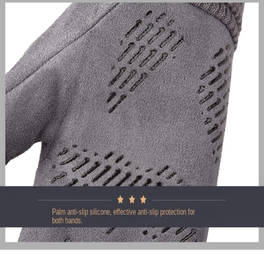 Cold Proof Hand Warmer Thickened Fingers Gloves New Warm Touch Screen Gloves  Outdoor Cycling