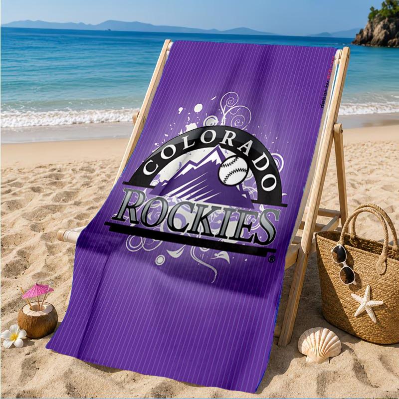 Rockies Baseball Beach Towel, Microfiber Beach Towel, Perfect For Pool, Beach, Travel, Home Decor Beach Party Fan gifts