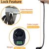 4-digit Password Lock, 35 Inch Long Coil Security Reset Strong Cable Lock, Suitable for Anti-theft of Various bicycles,Scooter