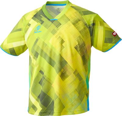 Camiseta Amarela de Tênis de Mesa Nittaku Ecline,