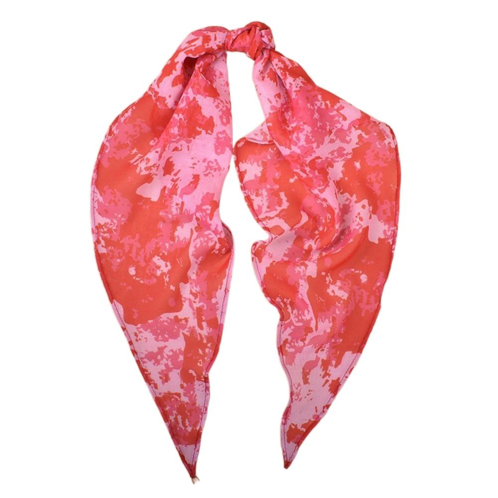 Versatile Women Girls Hijab Wraps Cashew Print Hair Ribbons Headbands Retro Leopard Headscarf