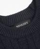 NINEZ Cable Crew Neck Muscle Knit (2 Colors)