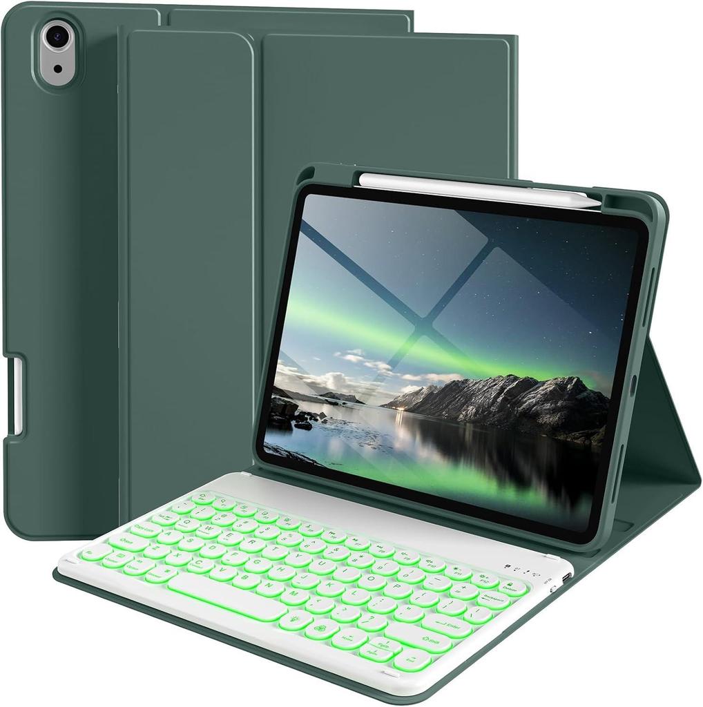 Huawei MatePad 11.5S Tablet Keyboard Case: Magnetic Backlit Leather Cover with Pen Slot for Air 11.5SE 12X
