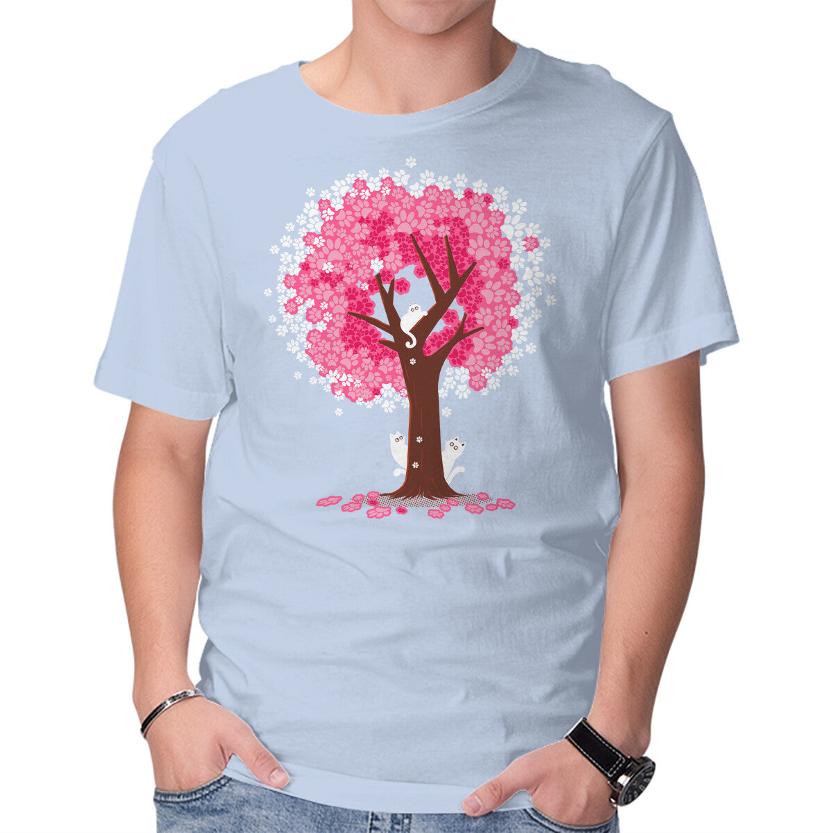 Unisex Crew Neck T-Shirt Spring Is Coming Graphic Short Sleeve Casual Tee XL