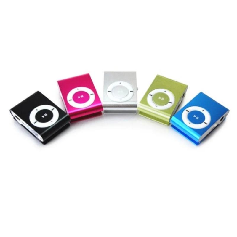 Pocket Size Metal Clamp MP3 Player Expandable Storage via Memory Card Rich Bass Sound Extended Battery