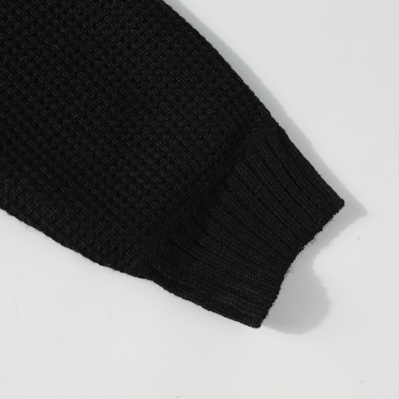 Autumn Winter Men Knitted Cardigan Coat Warm Korean Version Slim Fit Trendy Sweater Long Sleeve Outerwear