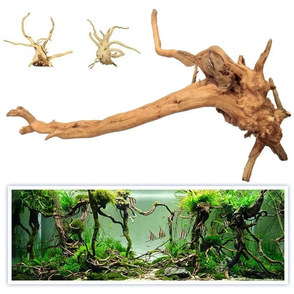 Natürliche Holz Aquarium Dekorationen Pflanzenstamm Baumstamm Treibholz Baum Aquarium Fisch Landschaftsgestaltung Baumwurzeln Ornamente