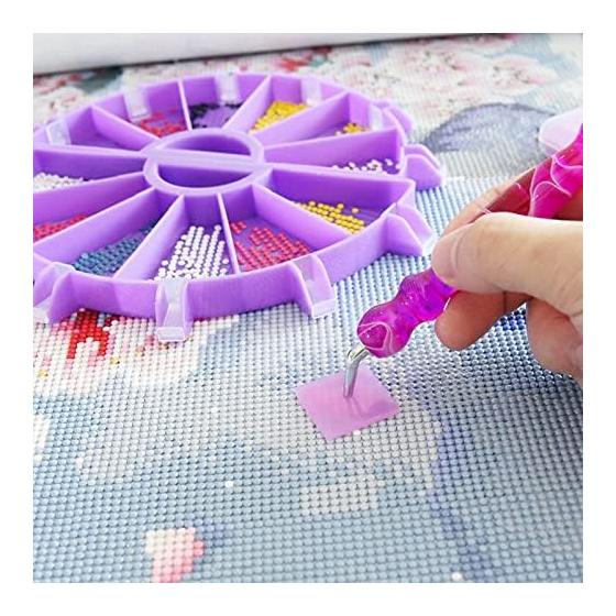 YAMOXLS Diamond Art Tools Pen Kit Set Diamond Painting Tools Handicraft Kit Diamond Painting Embroidery Canvas Multifunctional Handmade Beads DIY
