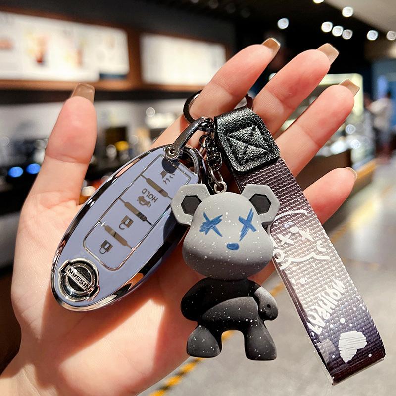 Applicable To 21 Nissan Teana Key Sets, New Xuanyi Qijun Buckle, Tiida Jin Qashqai Bag, Nissan Car, Blue Bird Shell Woman