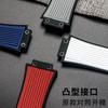 Horlogetoebehoren 27mmx17mm Voor HUBLOT Serie horlogeband Siliconen band 22mm Vouwsluiting Rubberen Herenband polsbandje armband