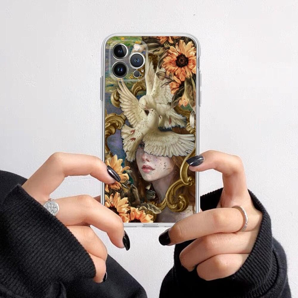 Renaissance Art Phone Case for iPhone 16 15 8 7 6 6S Plus X SE XR XS 14 11 12 13 Mini Pro Max Mobile Case