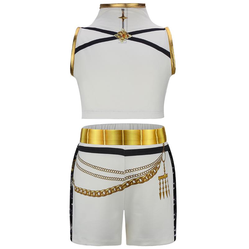 Kız Çocuk Siyah Phnom Penh Şarkı Sahne Performans Kostümü Cadılar Bayramı Partisi Kardeşler Grup Şarkı Yarışması Havalı Kız Ceket Takımı