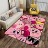 Rosa Kirby Cartoon Collage Teppich geeignet als rutschfeste Matte für das Wohnzimmer oder Schlafzimmer Sofa
